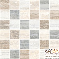 Мозаика Vitra Мозаичный Микс Travertini (5х5) 30х30 купить по лучшей цене в интернет магазине стильных обоев Сова ТД. Доставка по Москве, МО и всей России