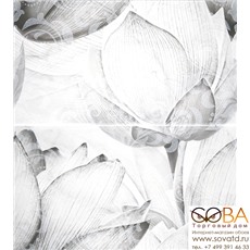 Панно Каррарский Мрамор  цветы 1609-0019 45х50 (компл. из 2-х шт) купить по лучшей цене в интернет магазине стильных обоев Сова ТД. Доставка по Москве, МО и всей России