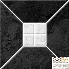 Плитка Риальто 1Т тип 2  настенная черная 20х20 купить по лучшей цене в интернет магазине стильных обоев Сова ТД. Доставка по Москве, МО и всей России