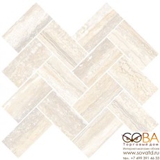 Мозаика Vitra  Travertini Шеврон Кремовый (5х10) 31,5х28 купить по лучшей цене в интернет магазине стильных обоев Сова ТД. Доставка по Москве, МО и всей России