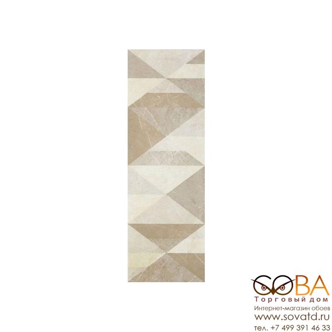 Декор Marazzi  Evolutionmarble Riv Decoro Tangram Golden Cream 32,5х97,7 купить по лучшей цене в интернет магазине стильных обоев Сова ТД. Доставка по Москве, МО и всей России