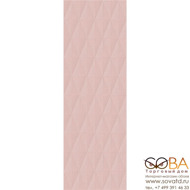 Плитка Marazzi  Eclettica Rose Struttura Diamond 3D 40x120 купить по лучшей цене в интернет магазине стильных обоев Сова ТД. Доставка по Москве, МО и всей России