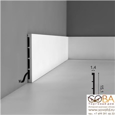 Плинтус Orac Decor DX168-2300 Axxent купить по лучшей цене в интернет магазине стильных обоев Сова ТД. Доставка по Москве, МО и всей России