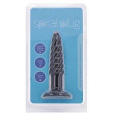 Анальная пробка с винтообразными ребрышками Spiral Plug - 11 см.