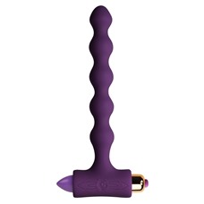 Фиолетовая анальная виброёлочка PETITE SENSATIONS PEARLS PURPLE - 16,9 см.