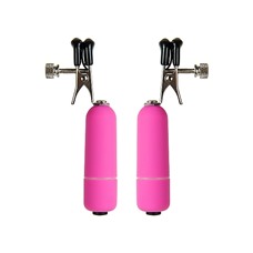 Клипсы на соски с вибрацией OUCH! Pink SH-OU039PNK