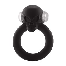 Виброкольцо Shadow Skull Cockring Black SH-SLI163BLK