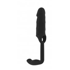 Насадка Stretchy Penis Exten and Plug Black No.38 SH-SON038BLK