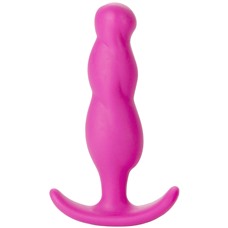 Розовая анальная пробка Mood Naughty 3 3  Silicone для ношения - 7,6 см.