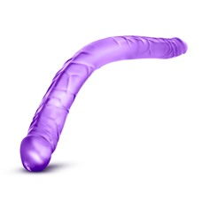 Фиолетовый двусторонний фаллоимитатор B Yours 16  Double Dildo - 40,6 см.