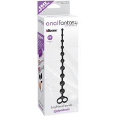 Анальная цепочка Anal Fantasy Collection Boyfriend Beads Black 465123PD