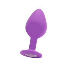 Анальная пробка OUCH! Large Diamond Butt Plug Purple SH-OU182PUR