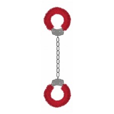 Кандалы Beginner's Legcuffs Furry Red SH-OU007RED