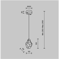 Подвесной светильник Modelux ML.88971.1 GD