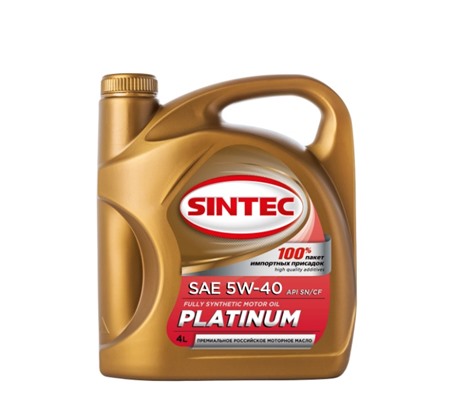 Моторное масло Sintec Platinum 5W-40 SN/CF (4л.)