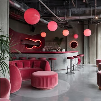 Подвесной светильник шар цветной акрил