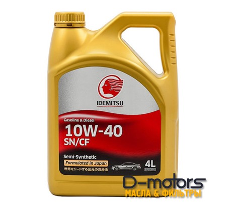 Моторное масло Idemitsu 10W-40 (4л.)