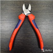 Бокорезы 115 мм, заостренная головка, без фаски, антистатические, KNIPEX, KN-7742115ESD