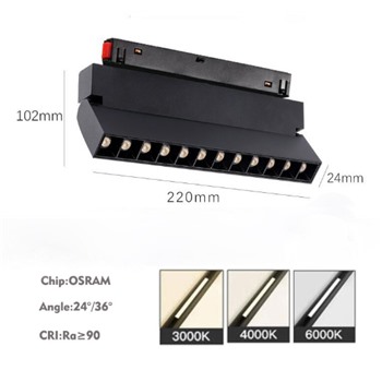 Светильник для магнитного трека поворачиваемый Grille light